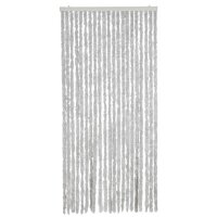 vidaXL Fliegenvorhang Grau 90x220 cm Chenille