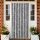 vidaXL Fliegenvorhang Grau und Schwarz 90x220 cm Chenille