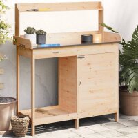 vidaXL Pflanztisch mit Schrank 110,5x45x124,5 cm...