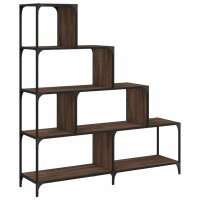 vidaXL Bücherregal 4 Etagen Braun Eichen-Optik...