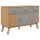 vidaXL Sideboard OLDEN Grau und Braun 114x43x73,5 cm Massivholz Kiefer