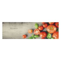 vidaXL K&uuml;chenteppich Waschbar Tomaten 45x150 cm Samt