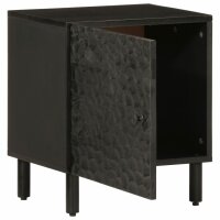 vidaXL Nachttische 2 Stk. Schwarz 40x33x46 cm Massivholz Mango