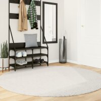 vidaXL Teppich OVIEDO Kurzflor Creme &Oslash; 200 cm