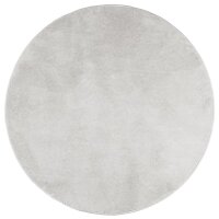 vidaXL Teppich OVIEDO Kurzflor Grau &Oslash; 100 cm