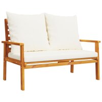 vidaXL Gartensofa 120 cm mit Kissen Massivholz Akazie