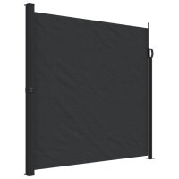 vidaXL Seitenmarkise Ausziehbar Schwarz 200x500 cm