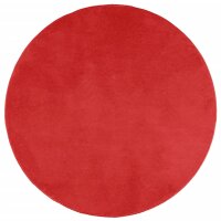 vidaXL Teppich OVIEDO Kurzflor Rot &Oslash; 200 cm