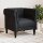 vidaXL Chesterfield-Sessel Schwarz Stoff