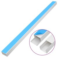 vidaXL Kabelkanäle Selbstklebend 100x60 mm 30 m PVC