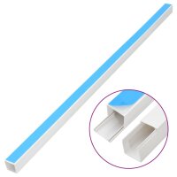 vidaXL Kabelkanäle Selbstklebend 25x16 mm 30 m PVC