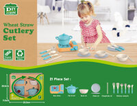 Kitchen Toys Spielzeugherd mit Küchenzubehör Spielset 21-teilig