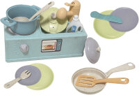 Kitchen Toys Spielzeugspüle mit Küchenzubehör Spielset 15-teilig