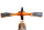 Six Degrees 2-Rad Step Faltbare Fußbremse Orange/Schwarz