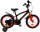 AMIGO BMX Jump 16 Zoll 25,5 cm Jungen Rücktrittbremse Schwarz/Orange