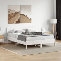 vidaXL Kopfteil Wei&szlig; 140 cm Massivholz Kiefer