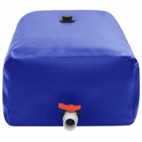 vidaXL Wassertank mit Wasserhahn Faltbar 1000 L PVC