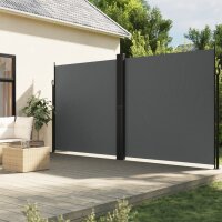 vidaXL Seitenmarkise Ausziehbar Anthrazit 200x1000 cm