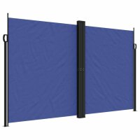 vidaXL Seitenmarkise Ausziehbar Blau 200x1000 cm