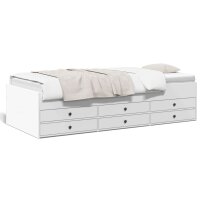 vidaXL Tagesbett mit Schubladen Weiß 90x200 cm Holzwerkstoff