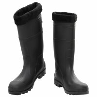 vidaXL Gummistiefel mit Herausnehmbarem Innenfutter Schwarz Gr. 44 PVC