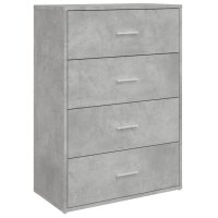 vidaXL Sideboard Betongrau 60x31x84 cm Holzwerkstoff