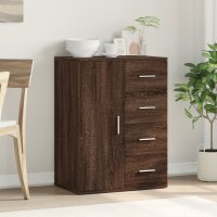 vidaXL Sideboard Braun Eichen-Optik 59x39x80 cm Holzwerkstoff