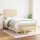 vidaXL Boxspringbett mit Matratze Creme 120x190 cm Stoff