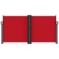 vidaXL Seitenmarkise Ausziehbar Rot 120x1000 cm