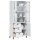 vidaXL Highboard VIKEN Wei&szlig; 80x40x190 cm Massivholz Kiefer