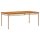 vidaXL Gartentisch Beige 180x90x75 cm Poly Rattan Akazienholz