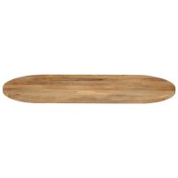 vidaXL Tischplatte 100x50x2,5 cm Oval Massivholz Mango