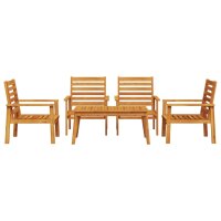 vidaXL 5-tlg. Garten-Lounge-Set Massivholz Akazie