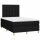 vidaXL Boxspringbett mit Matratze Schwarz 120x190 cm Stoff