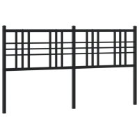 vidaXL Kopfteil Metall Schwarz 160 cm
