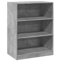 vidaXL Kleiderschrank Betongrau 77x48x102 cm Holzwerkstoff