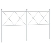vidaXL Kopfteil Metall Weiß 150 cm