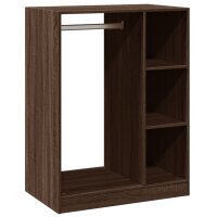 vidaXL Kleiderschrank Braun Eichen-Optik 77x48x102 cm Holzwerkstoff