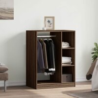 vidaXL Kleiderschrank Braun Eichen-Optik 77x48x102 cm Holzwerkstoff