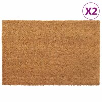 vidaXL Fu&szlig;matten 2 Stk. Natur 40x60 cm Kokosfaser Getuftet