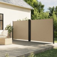 vidaXL Seitenmarkise Ausziehbar Beige 180x600 cm