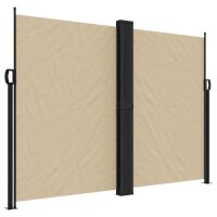 vidaXL Seitenmarkise Ausziehbar Beige 180x600 cm