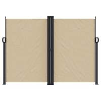 vidaXL Seitenmarkise Ausziehbar Beige 180x600 cm