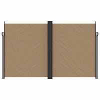 vidaXL Seitenmarkise Ausziehbar Taupe 200x600 cm