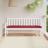 vidaXL Gartenbank-Auflage Weinrot 180x50x7 cm Oxford-Gewebe