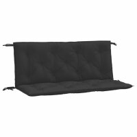 vidaXL Gartenbank-Auflagen 2 Stk. Schwarz 120x50x7 cm Oxford-Gewebe