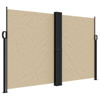 vidaXL Seitenmarkise Ausziehbar Beige 160x1000 cm