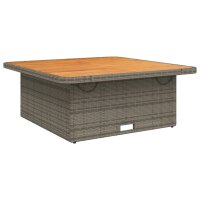 vidaXL 5-tlg. Garten-Essgruppe mit Kissen Grau Poly Rattan