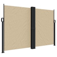 vidaXL Seitenmarkise Ausziehbar Beige 160x600 cm