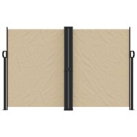 vidaXL Seitenmarkise Ausziehbar Beige 160x600 cm